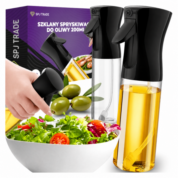 SPRYSKIWACZ SZKLANY CZARNY 200 ML