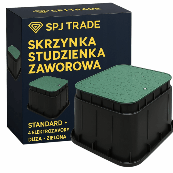 SKRZYNKA STUDZIENKA ZAWOROWA STANDARD 4 elektrozaworów Duża ZIELONA