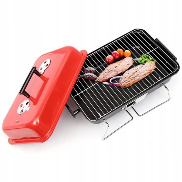 Grill węglowy z pokrywą