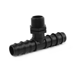 Trójnik GZ 1/2", 2x wtyk na wąż 20mm