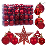 Bombki czerwone 100szt