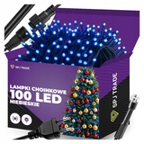 LAMPKI CHOINKOWE 100 LED NIEBIESKIE