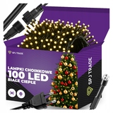 LAMPKI CHOINKOWE 100 LED CIEPŁE BIAŁY