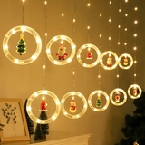 Kurtyna Led Lampki Kółka z Figurkami