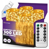 KURTYNA LED 3x3 CIEPŁY BIAŁY