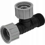 TRÓJNIK GZ 3/4 " 2 X WTYK NA WĄŻ 25 MM