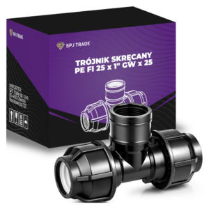 Trójnik skręcany PE FI 25 GW 1"