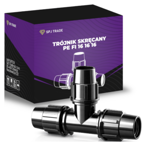 Trójnik skręcany PE FI 16 x 16 x 16 lock