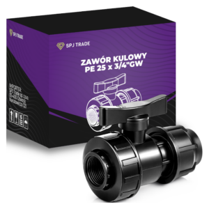 Zawór zaworek kulowy PE FI 25 x GW 3/4"